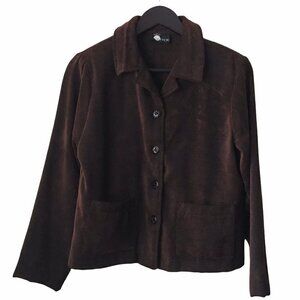 Vintage First Option Textured Jacket Woven Button Up